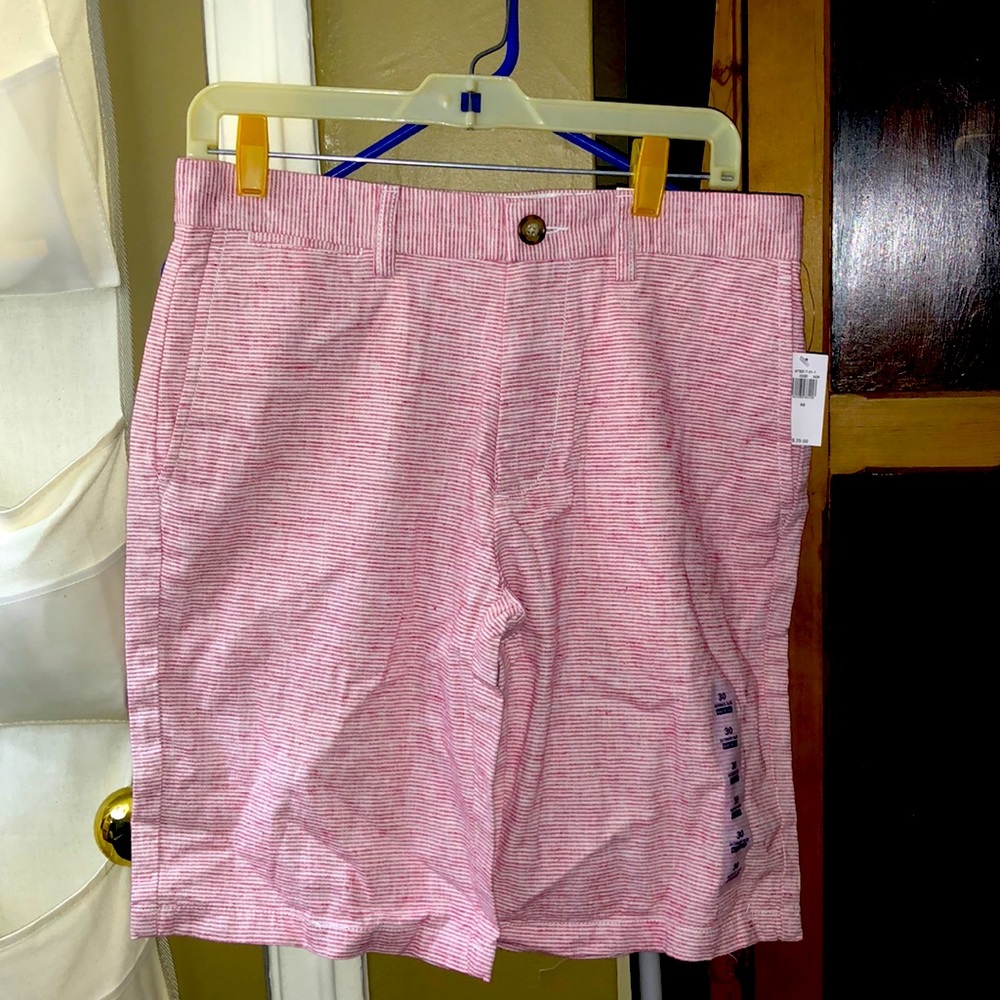 Old Navy Cotton Candy Pinstripe Khaki Shorts